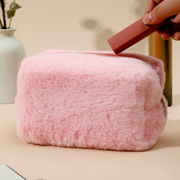Plush Cosmetic Makeup Bag - Picture 5 of 10
